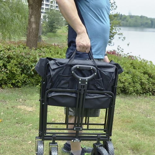 Plážový skladací prepravný vozík